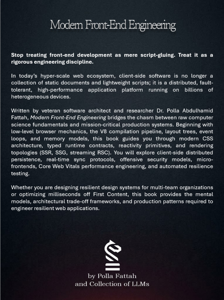 Modern Front-End Engineering - Back Cover