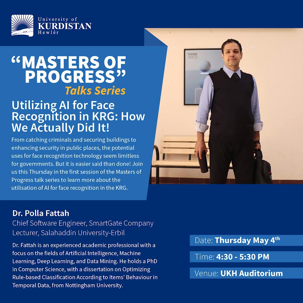 University of Kurdistan Hewlêr AI Talk Flyer