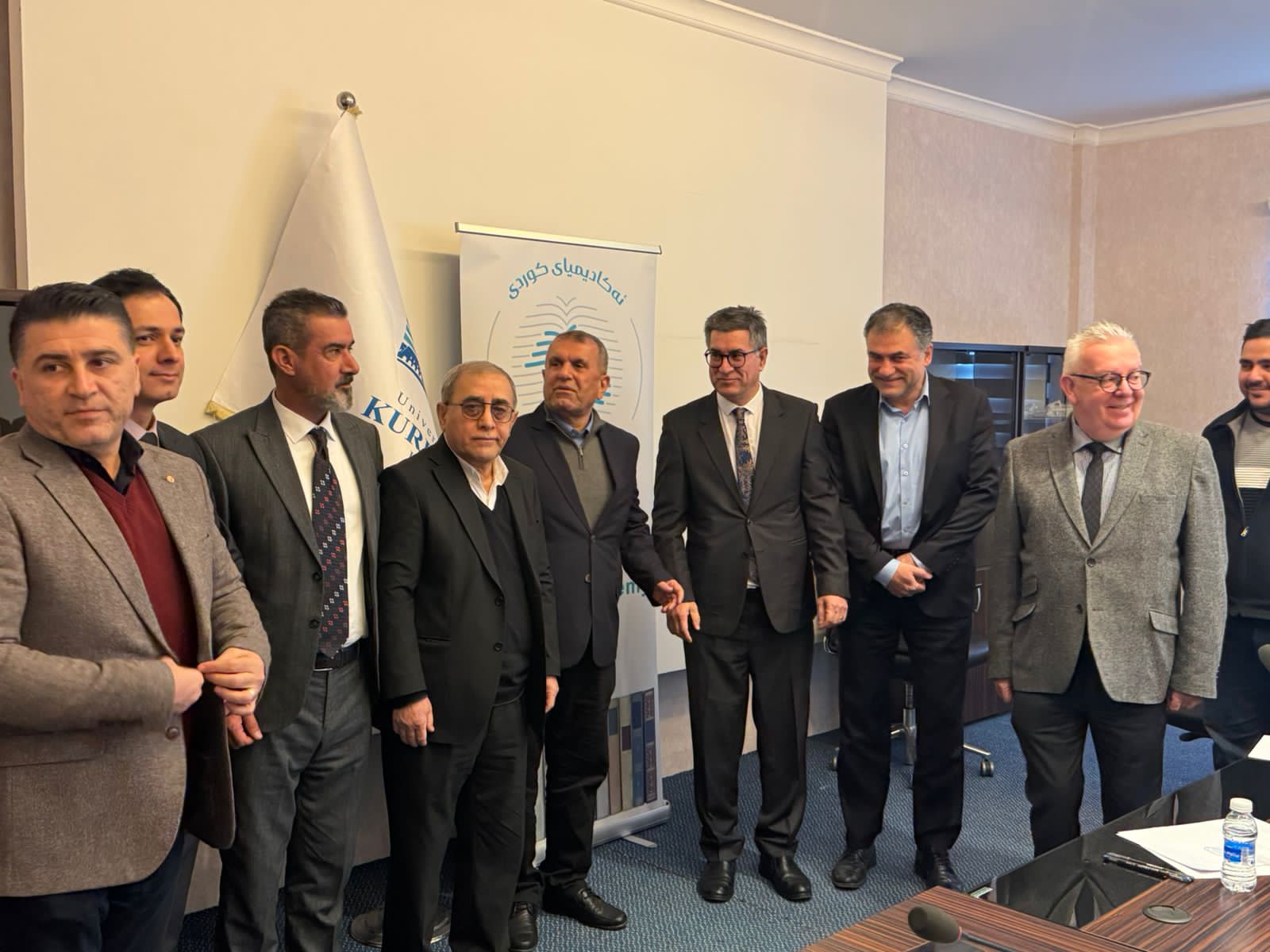 Partnership handshake between the two institutional leaders