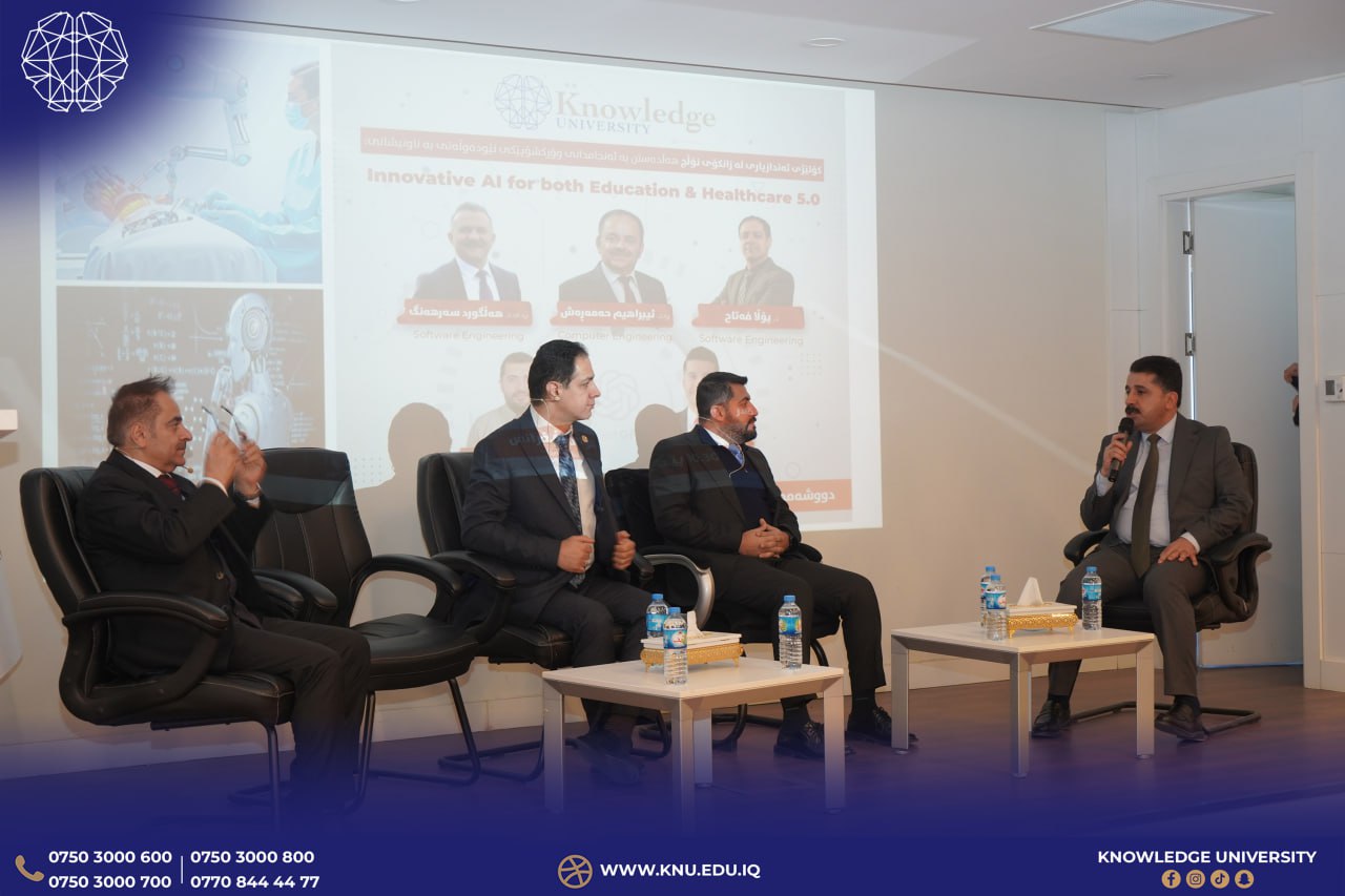 The main panel where critical discussions about educational transformation took place