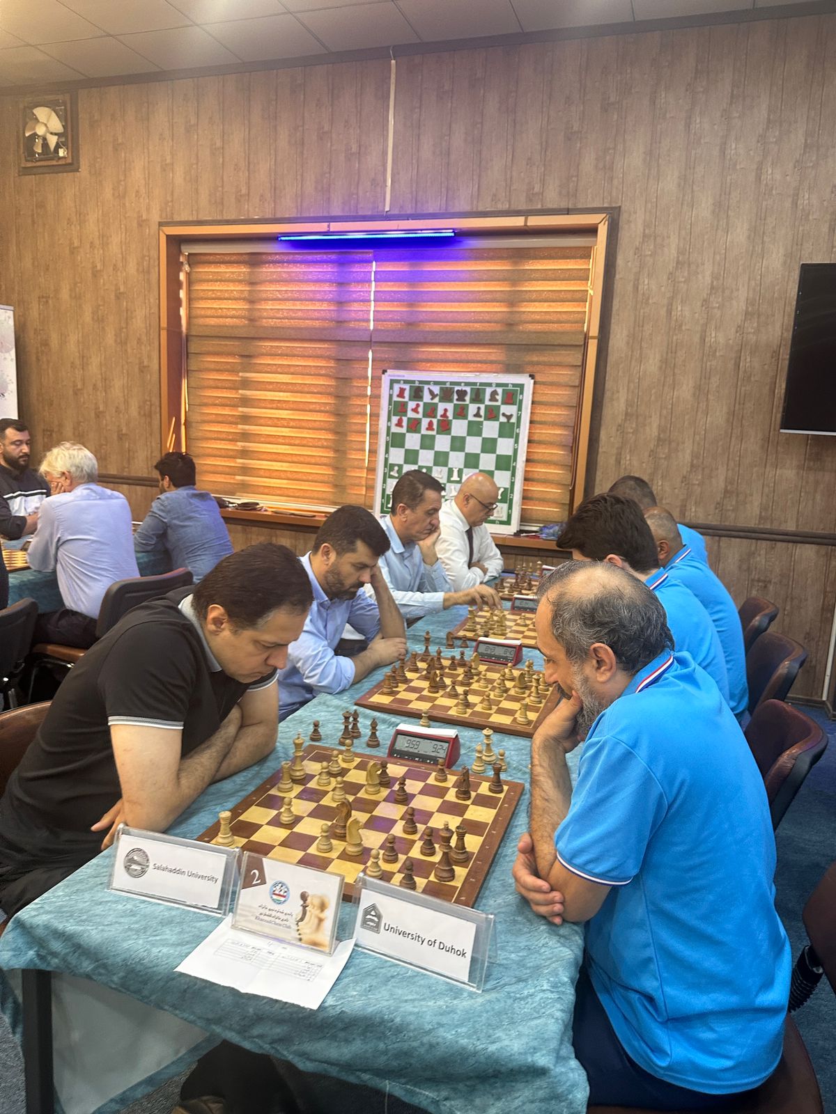 The prestigious Khanzad Chess Club hall where the tournament was held