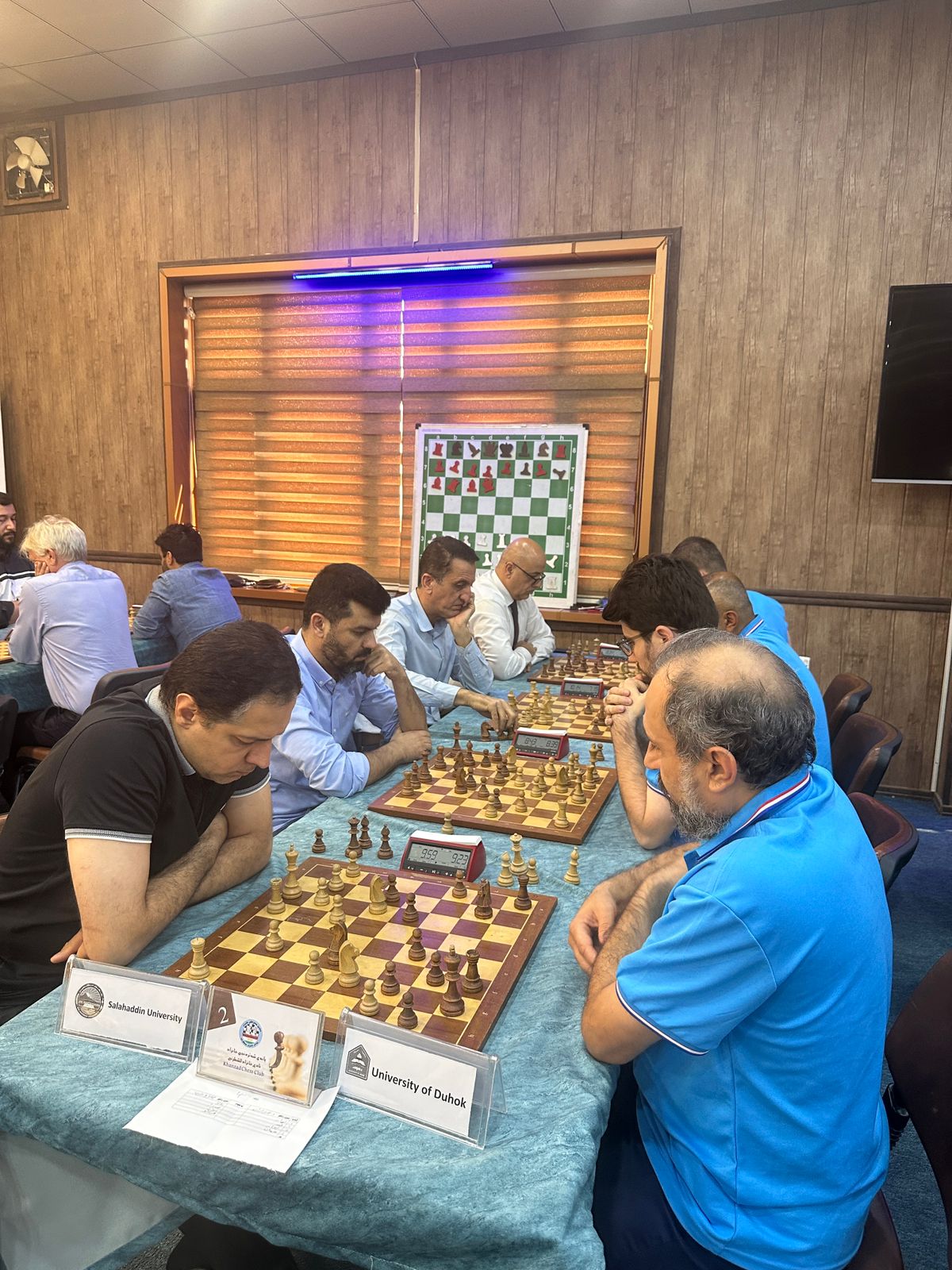Award ceremony with Prof. Dr. Hawre Mustafa Bakr and tournament organizers
